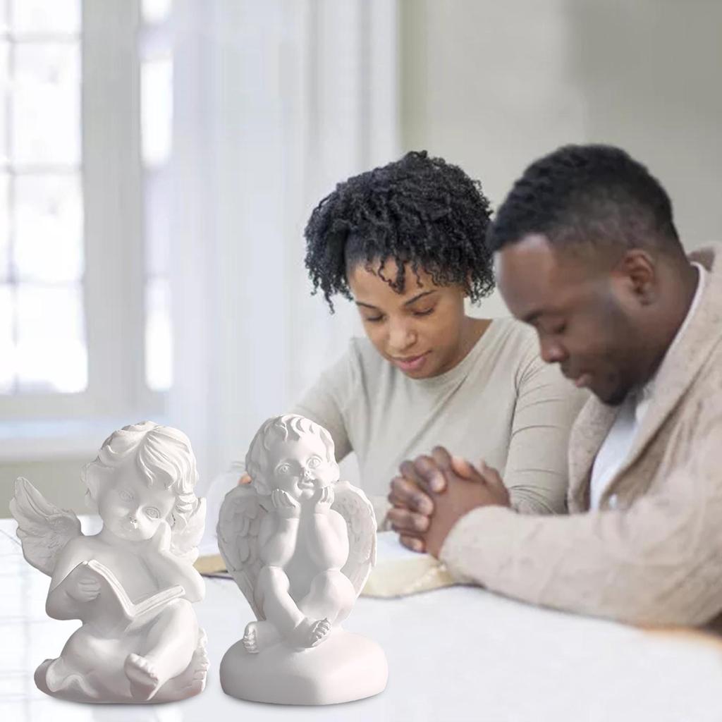 Praying Cherub Adorable Cherubs Angels Statues Figurine Indoor Outdoor Home