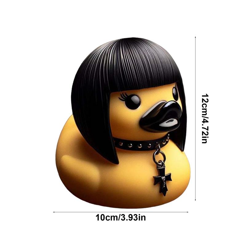 Devil Duck Ornament Car Ducks For Dashboard Satan Punk Gothic Death Rock Duck Bookshelf Desktop Wine Cabinet Decoration