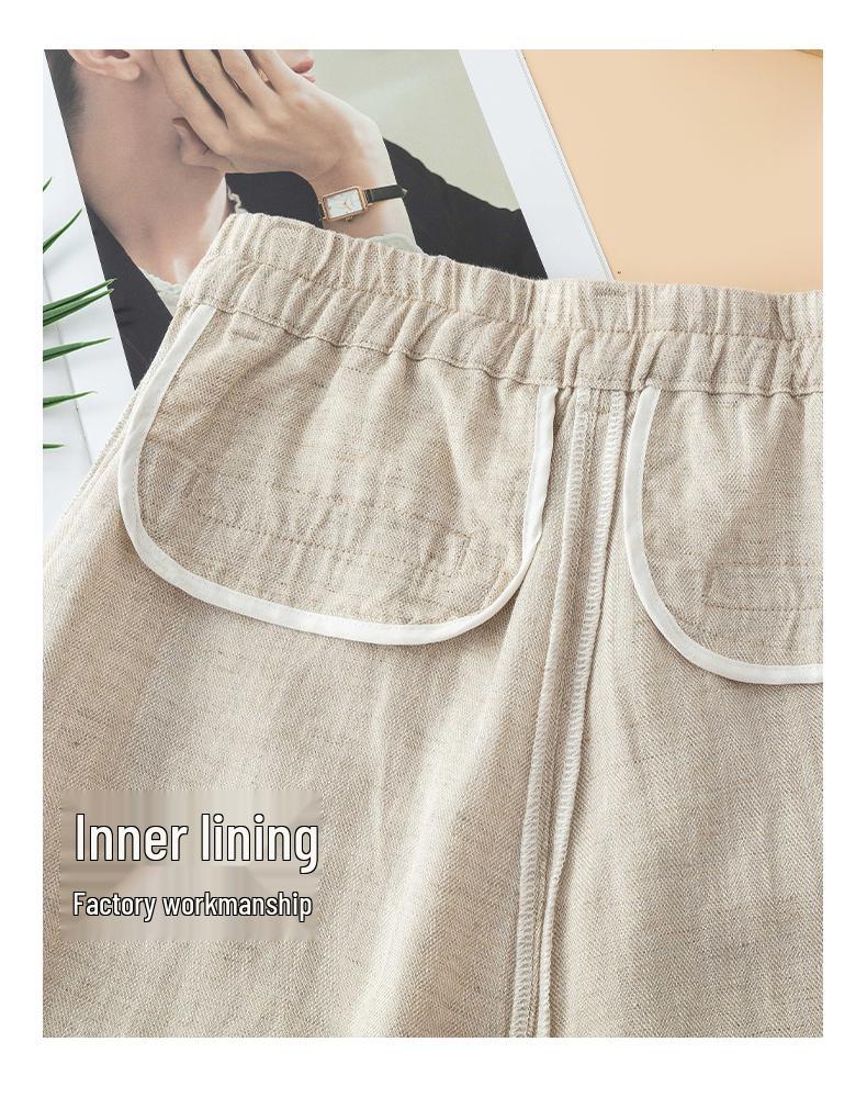Women's 2026 Summer Tencel Linen High-Waist Anti-Wrinkle Wide-Leg Pants