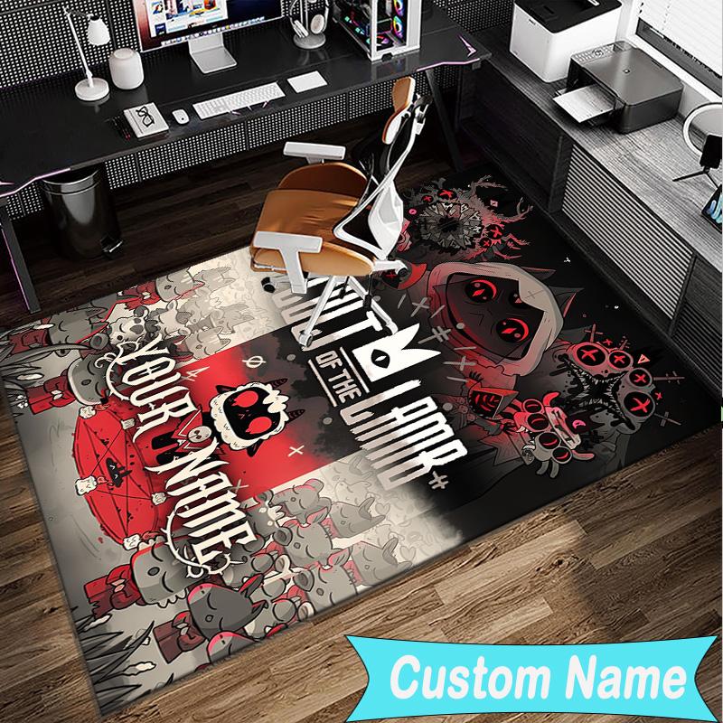 Custom Name Rug Cult Lamb Game Fantasy Area Rug Suitable for Indoor And Outdoor,Carpets for Homes, Offices,Living Rooms,Home Decor,Christmas Gift