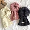 Wool Blended Knitted Scarf Women'S Winter Korean Version Soft Waxy Fashion Versatile Warm Student Couple Autumn And Winter Men