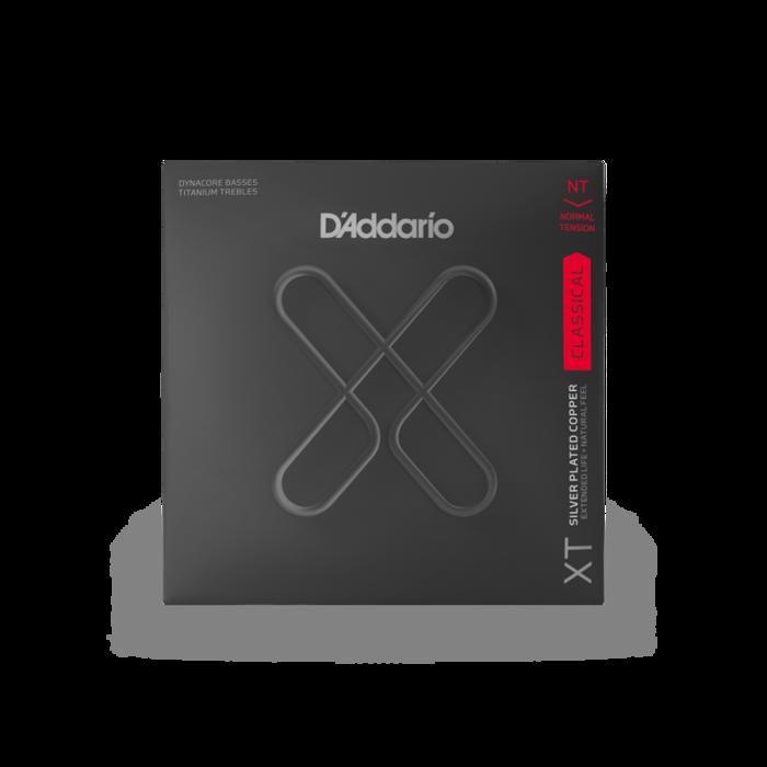 Jeu de cordes pour guitare classique - d'addario - xtc45tt - titane - tension normal - revêtement longue durée