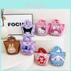 Sanrio Hello Kitty Oxford Fabric Kids School Bag With Durable Winnie The Pooh Pattern For Girls And Boys