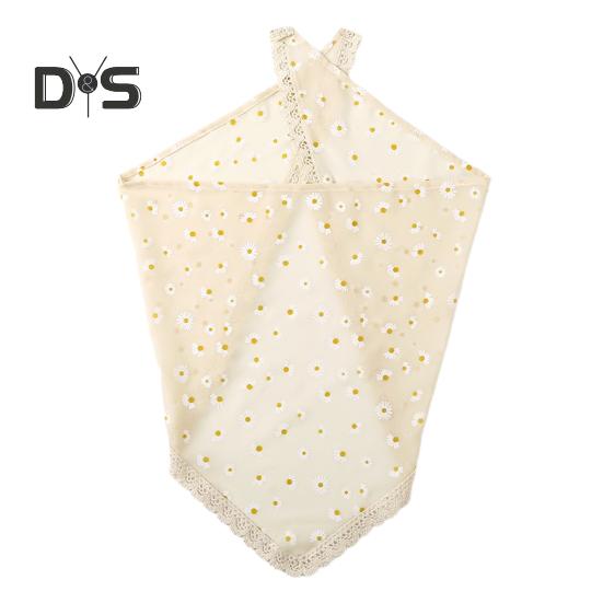 Triangular Style Headscarf with Lace Trim Floral Print Women Headband Women Makeup Photography Hair Accessories