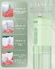 ANNOKSF Oral Irrigator Jet Washer, 200ml Tank, 6 Replacement Nozzles, Cordless, Foldable, Ultra-Compact, Mini Portable Water Flosser, 4 Modes, IPX7