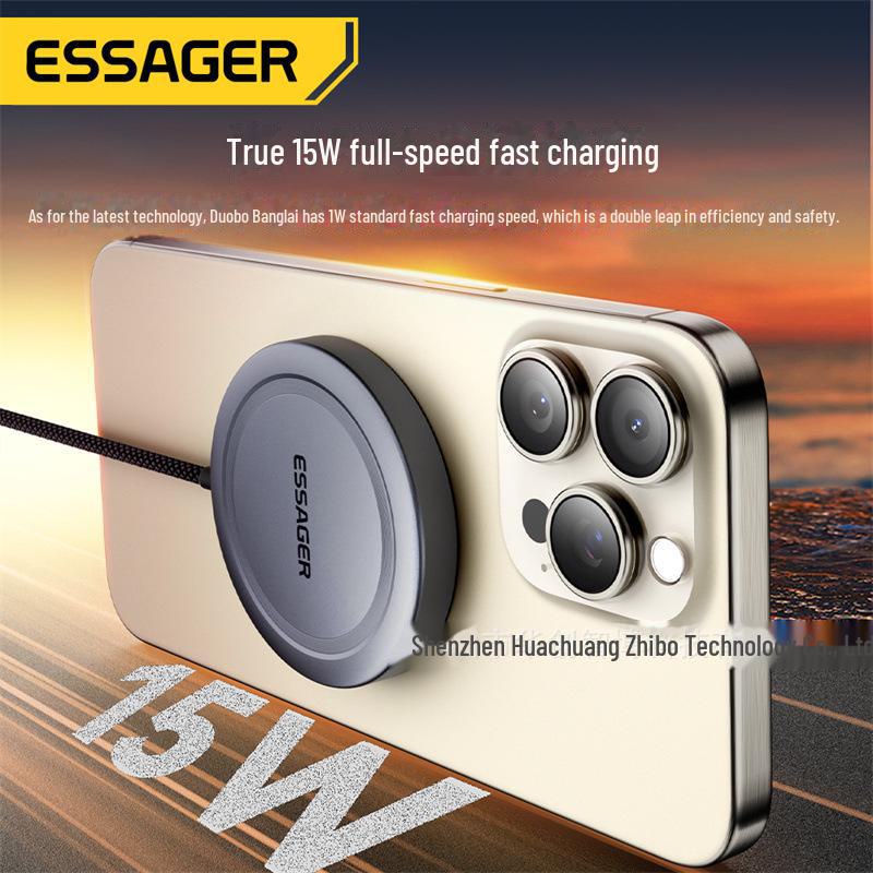 Essager Ai Shang Qi2 15W Magnetic Wireless Charger for Apple Phones, Earphones & Watch