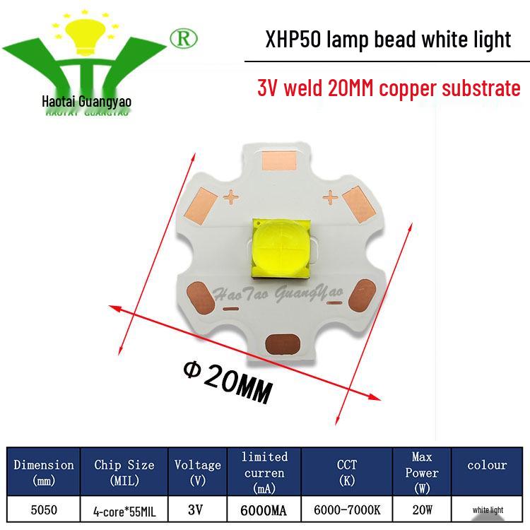 Imitation CREE XHP50 2nd Gen 5050 LED Chip 20W High Power LED Surface Mount Light Source