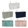 Bedside Hanging Storage Bag Organizer Pouch with Pockets Wall for Glasses