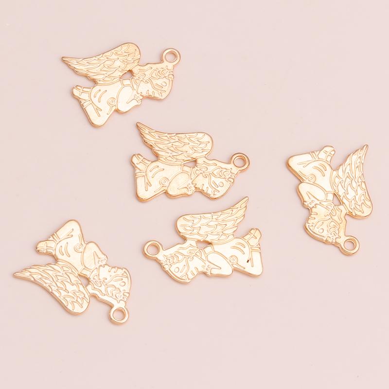 20pcs 25x17mm Metal Alloy Wings Cupid Angel Pendants Charms for DIY Bracelets Necklaces Handmade Finding CLE