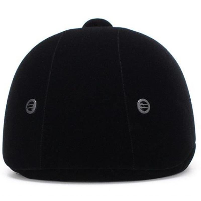 Reithelm Unisex Klassischer Reithelm aus Samt, Pferdeausrüstung, Fahrradhelm, Schutzkappe, 54-62 cm, verstellbar