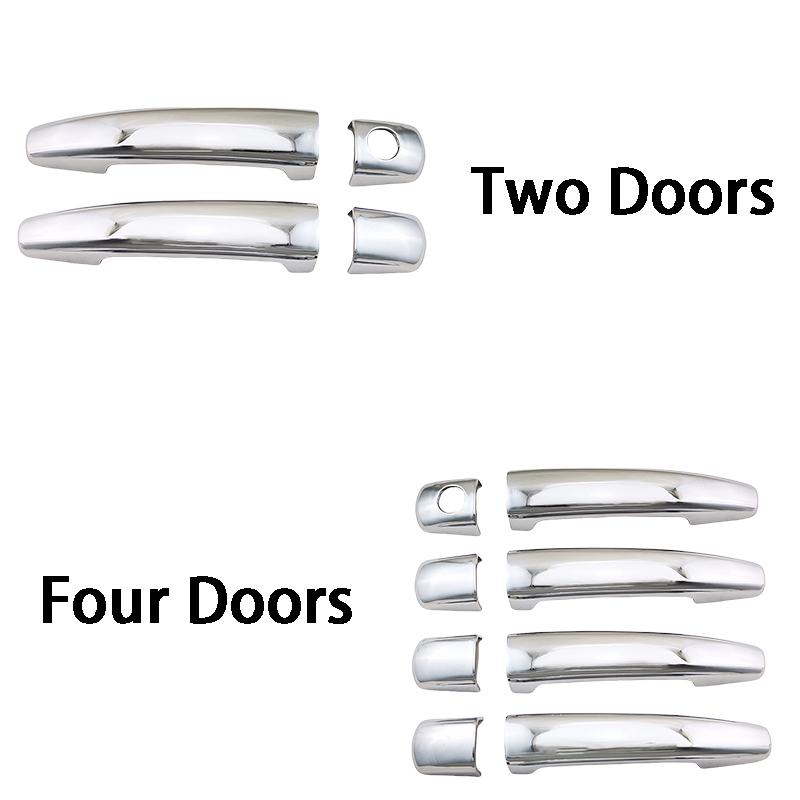 New Chrome Door Handle Cover Trim For Peugeot 207 208 308 2006 2007 2008 2009 2010 2011 2012 2013 2014 Cars Accessories