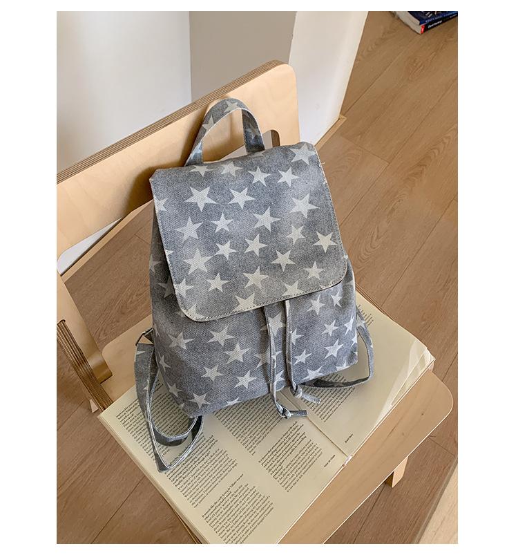 Schoolbag Korean version ins wind star mini backpack cowgirl lazy wind college student charming cute girl small backpack