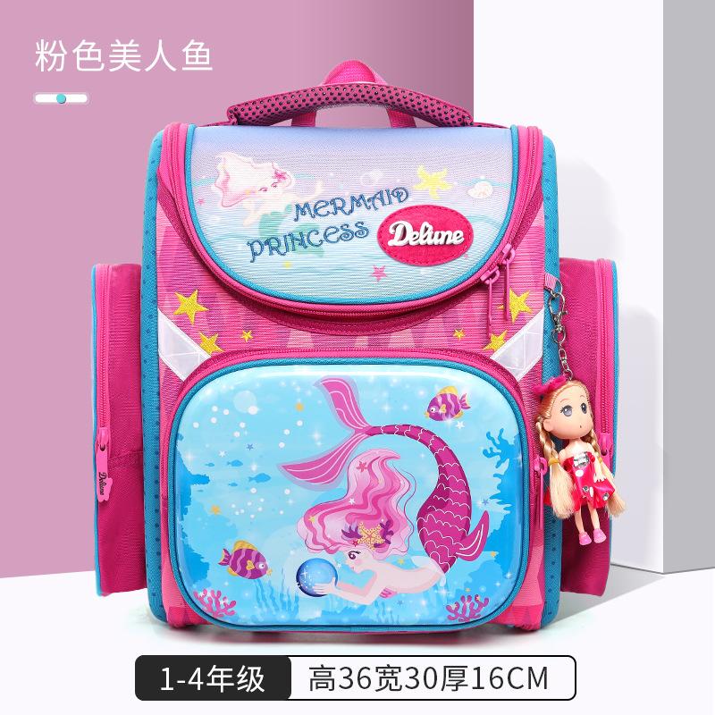 Детские школьные ранцы Мужские и женские рюкзаки для снижения нагрузки для учащихся — фото 10