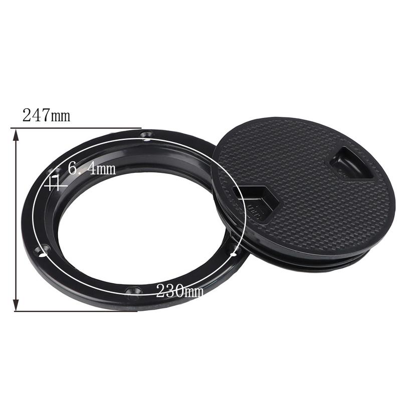 Boat Accessories Boat Hatch 4" 6" 8" ABS Round Non Slip Inspection Hatch w/Detachable Cover for Marine Boat Yacht