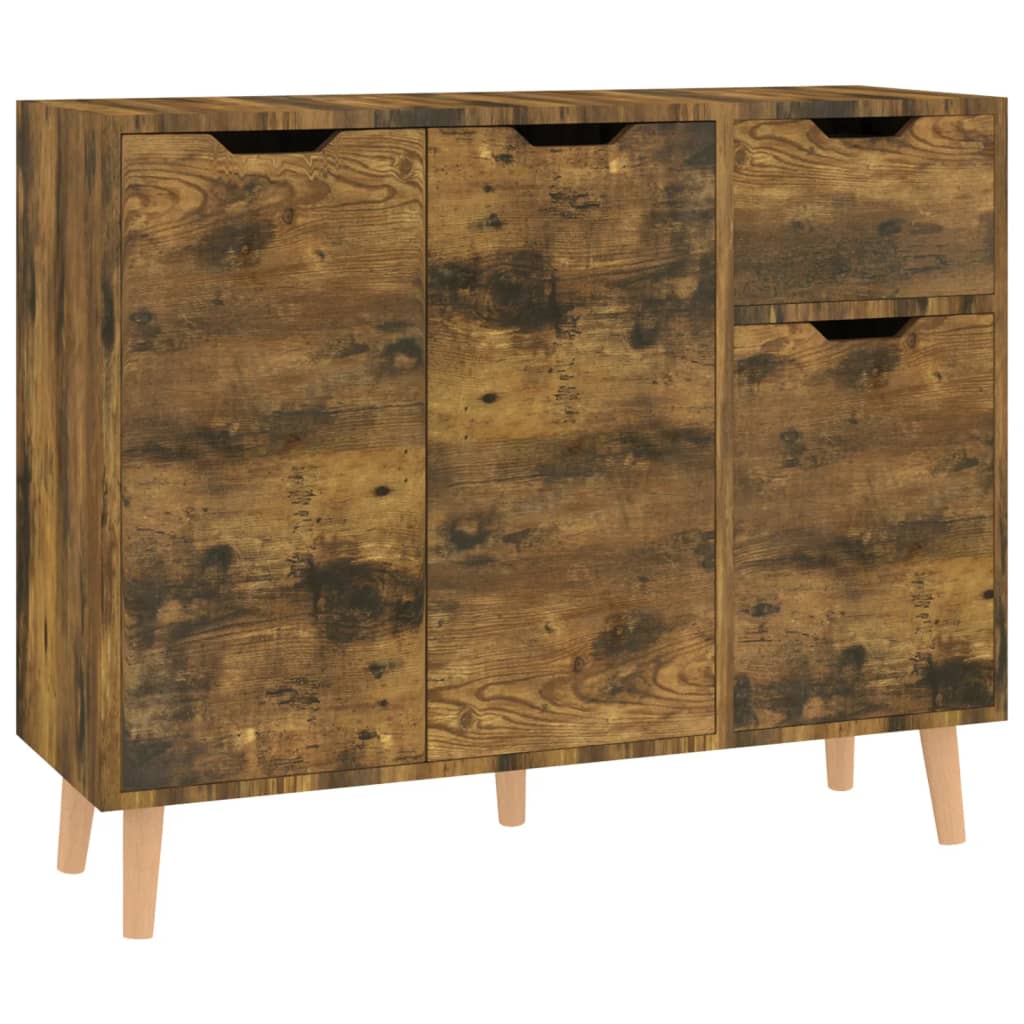 Vidaxl Szafka, Przydymiony Dąb, 90X30X72 Cm, Materiał Drewnopochodny