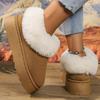 Fashion Winter Thicken Plush Warm Snow Boots for Women Plus Size 36-43 Non Slip Cotton Padded Shoes Woman faux fur platform Ankle Boots