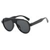 Retro Round Sunglasses Women Fashion Gradient Shades Men Punk Wood Grain Green Sun Glasses Driving Glasses