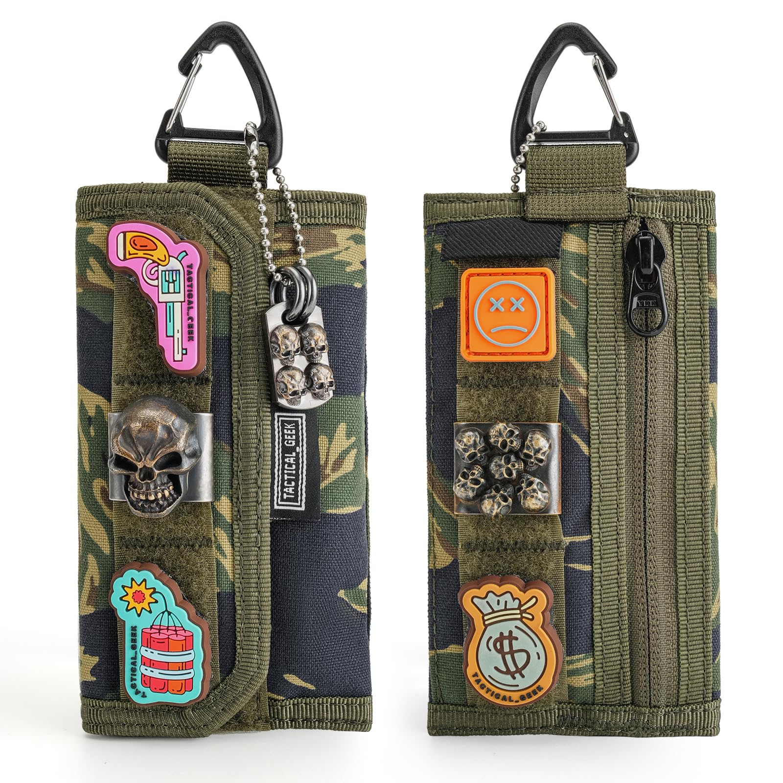 

ТАКТИЧНИЙ ГІК Сумка-органайзер A2 EDC для зберігання з нейлоновим гаманцем для монет та маленькою кишенею для зберігання, органайзер для компактної сумки для гаджетів для щоденного носіння