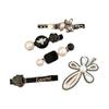 Retro Fashion Hair Clip Set: Bear, Flower, Feather, Scissors, Pearl, Side, Bangs & Back Clips