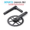 SENICX PR2 Gravel Bike Crankset 40T/42T/44T Chainring 165mm 170mm 175mm Crank 10/11S Speed DUB