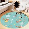 The Little Prince Printed Round Rug Carpet Chair Rug Area Rug Entryway Doormats,for Office Chair Living Room Bedroom Kitchen Room.