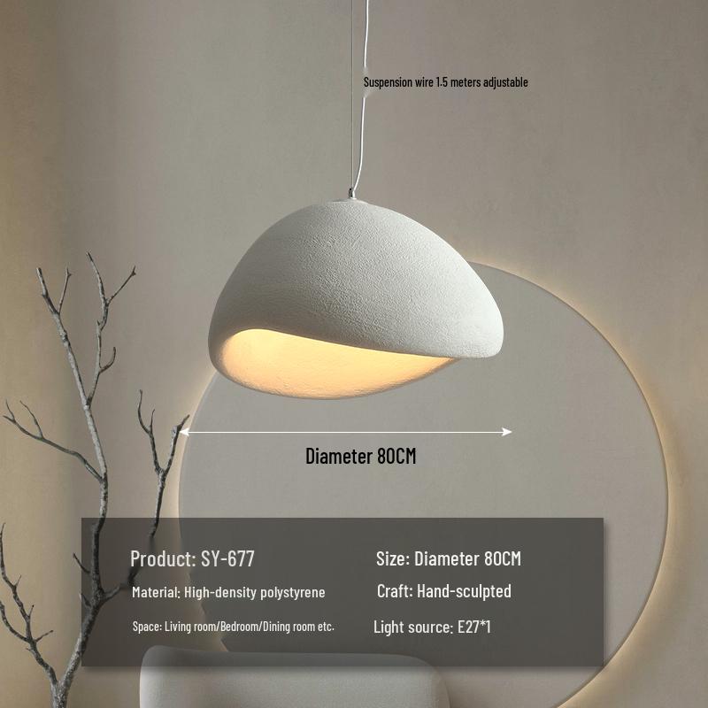 Wabi-Sabi Zen Pendant Light: Retro & Artistic Design for Restaurants, Living Rooms, and Bedrooms