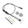 Motorcycle Throttle Cable Upgrade Kit Thread ATV Accessories with Mounting Top Cap Repair Tools for
