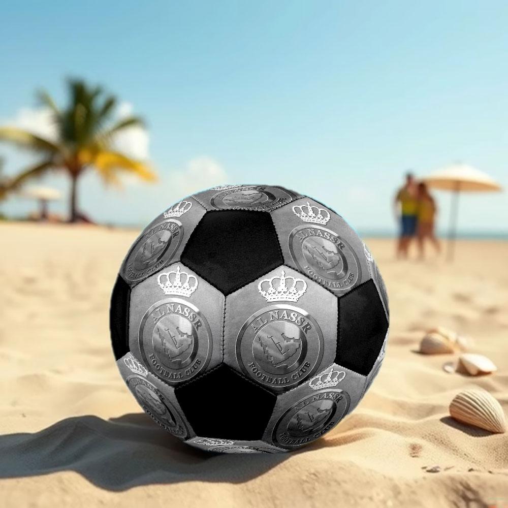 1pc Al-Nassr FC Soccer Ball Size 5 Indoor Soccer Ball Fashion Colorful Backyard Game - Great For Sports Fans Gift HE16