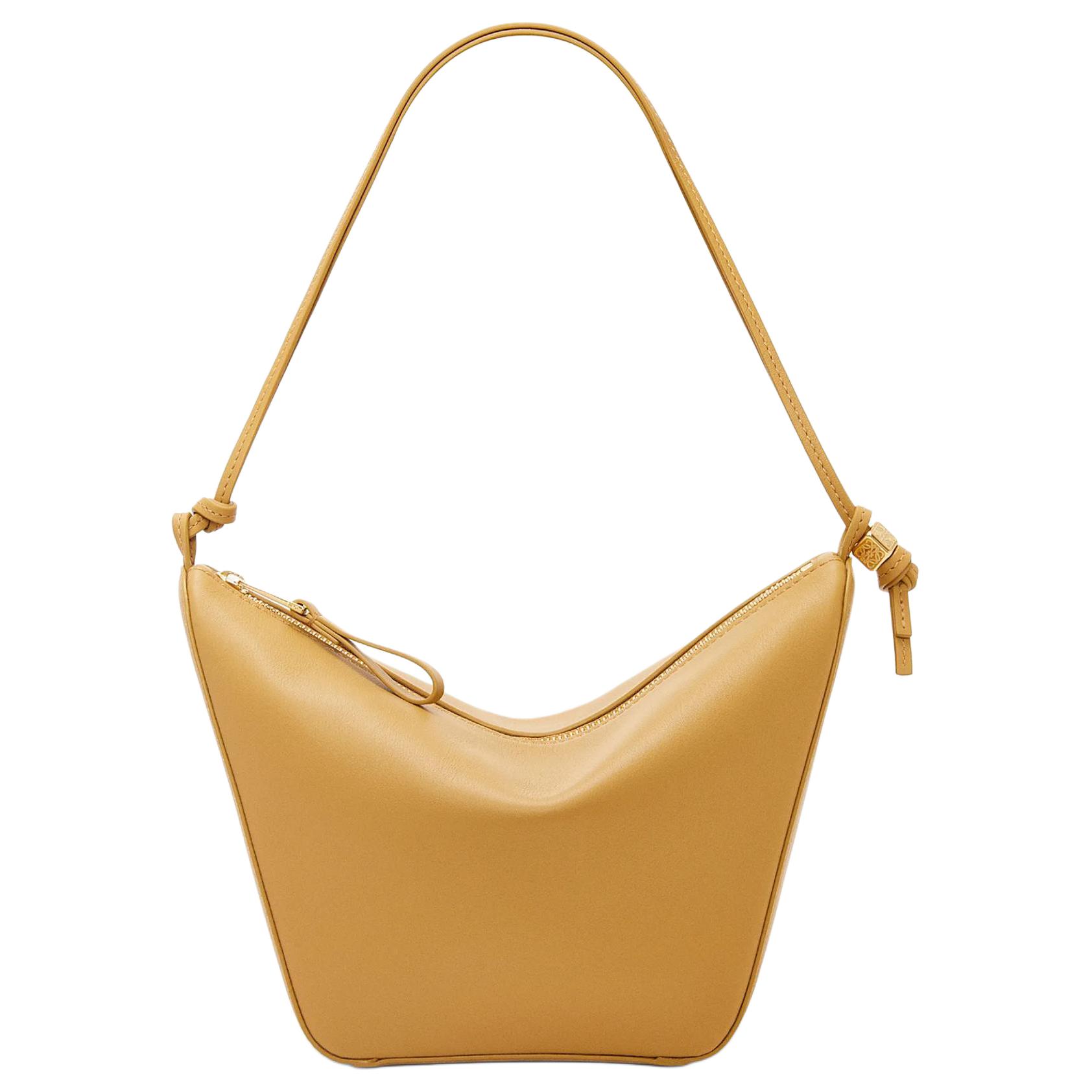 

Loewe Hammock Embossed Letter Puzzle Zipper Closure Leather Hobo Bag Women bags Desert-Yellow A538G13X01-6715 Gift Set(Basic Set+Box+Shopping Bag)