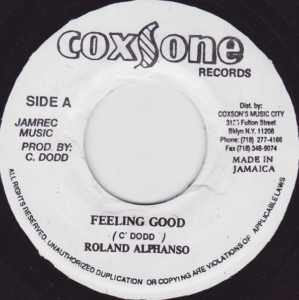 7inch Record ROLAND ALPHONSO / PETER TOSH & THE  - Feeling Good / Can't You See NONE Coxsone Records Jamaica Reggae, Ska & Dub Used