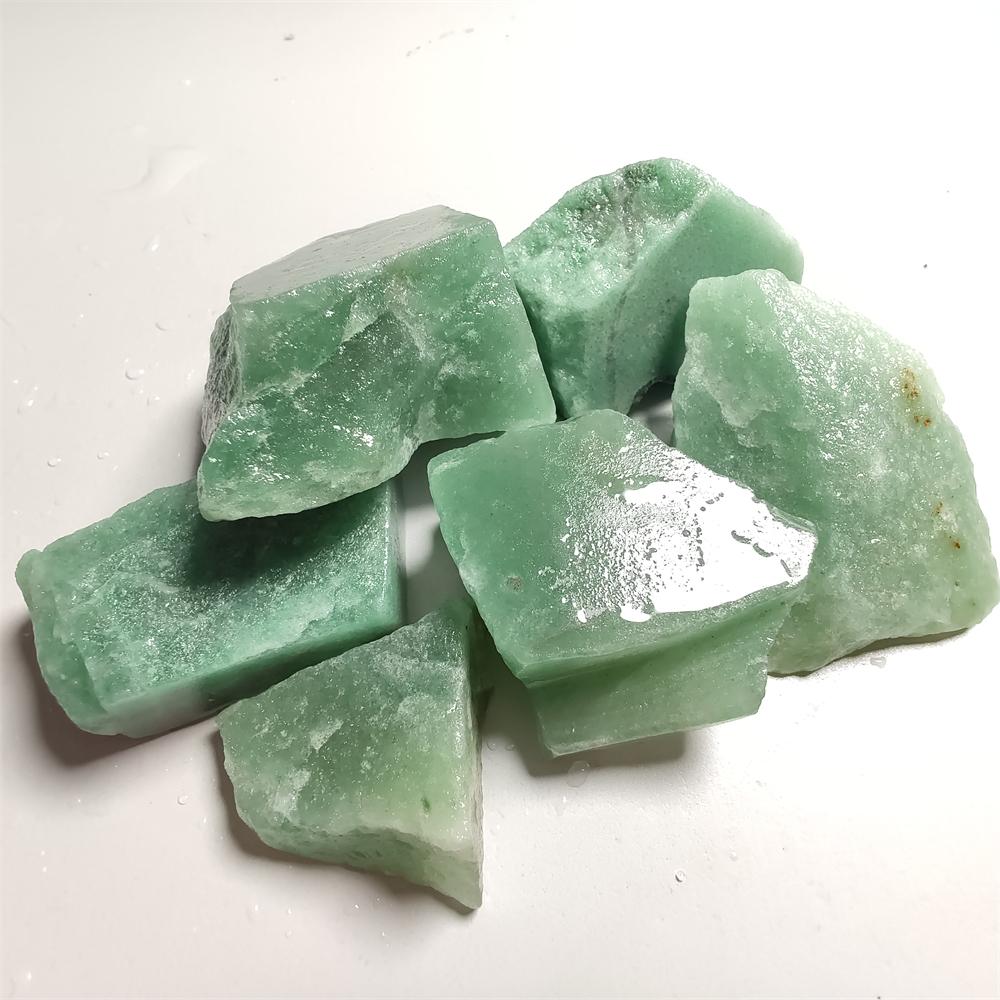 Natural Gerrn Aventurine Crystal Quartz Fengshui Healing Stone Gem Stone Home Christmas Decoration Stone DIY Crafts Jewelry