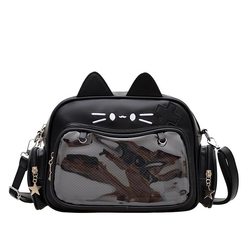 Spicy Girl Mecha Meow Itabag: Cute, Versatile College Shoulder and Crossbody Backpack
