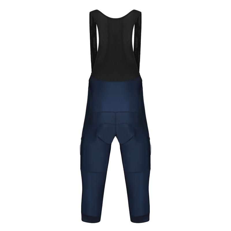 Calças de Ciclismo 3/4 Verão Anti-UV Alta Qualidade Almofada de Gel Calças Bib de Bicicleta 3/4 Preto Sólido/Verde Militar/Azul Marinho Primavera Calças de Ciclismo Knicker