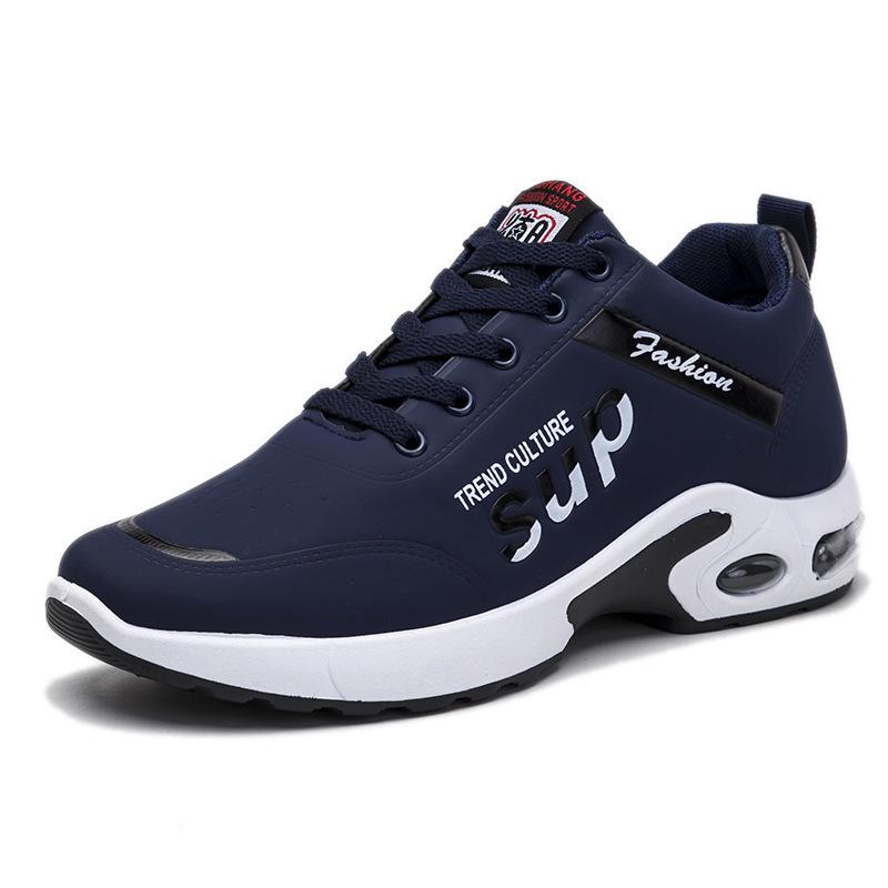Herren Sportschuhe mit weicher Ledersohle und Lauf-Freizeitschuhe