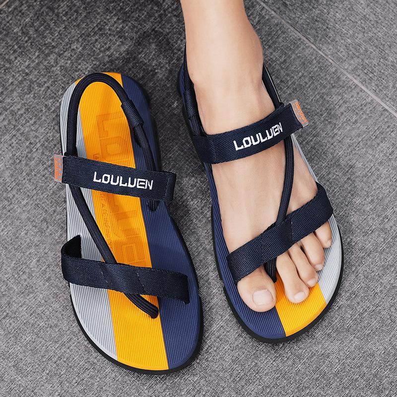 

Sandals men s 2024 summer pinch two slippers men s beach flip-flops outdoor fashion cool slippers 39