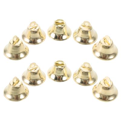 20Pcs Christmas Bells Accessories Small Metal Jingle Bells for Xmas Tree Hanging Decorations DIY Crafts Holiday Decor Silver