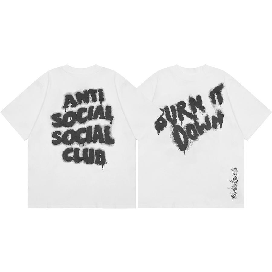 Difference Market Currency ASSC CLUB Hiroshi Fujiwara Lightning Series Printed Men's and Women's Loose Casual Short Sleeve T-Shirt