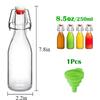 Swing Top Glass Bottles 8.5oz,Flip Top Glass Bottle with Airtight Lid for Fermentation,Mead,Coquito,Vinegar,Beer,Kefir,Juice,Oil