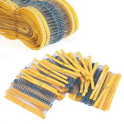 300 Pcs 1/4W 1% Metal Film Resistors 30 Values Resistance Assortment Kit Set