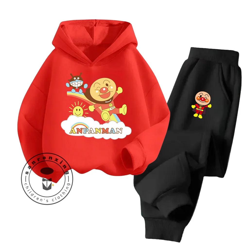 Ensemble de sweat à capuche de sport pour enfants, mode Anpanman abordable, vêtements économiques sans compromis sur la qualité, printemps-automne