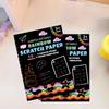 Smooth Color Drawing Paper Colorful Glitzy Paper Note Creative Rainbow Scratch Book  Kids Gift