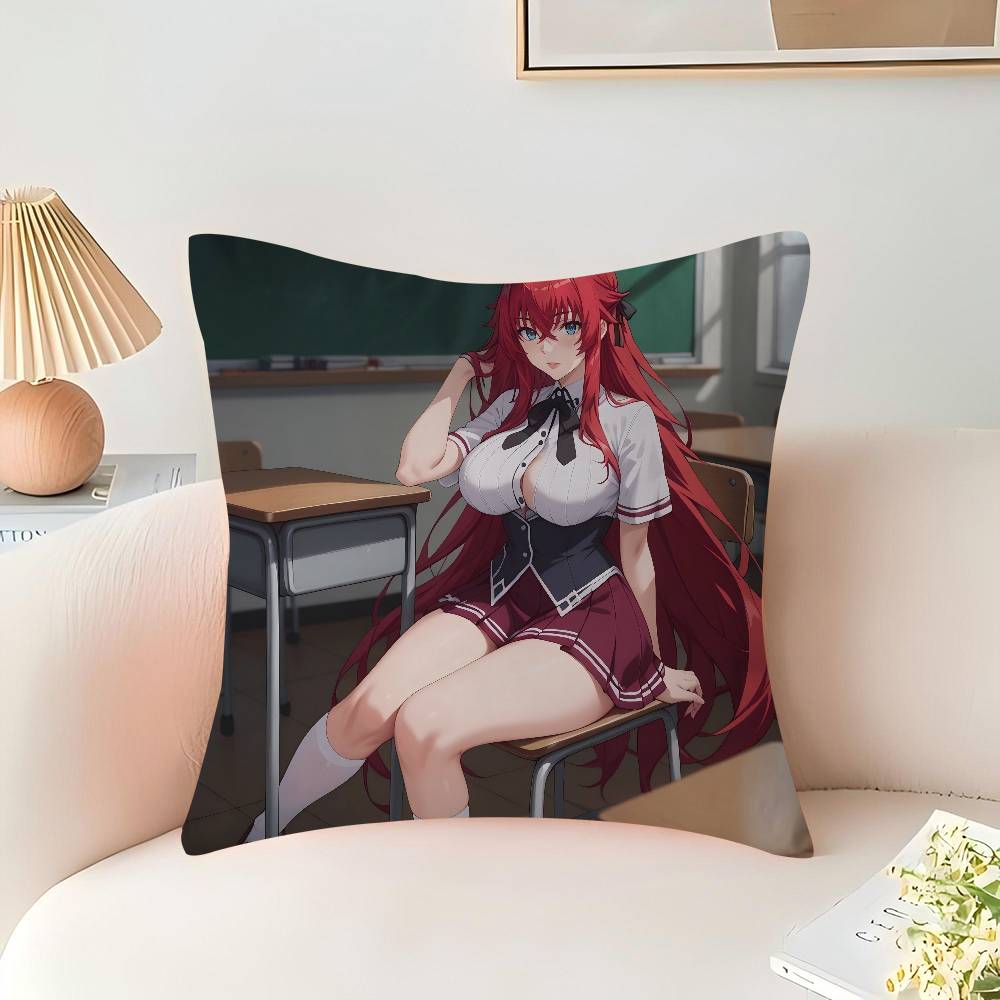 Anime R-Rias-Gremory Pillowcase 45x45cm Cute Pillowcase Living Room Sofa Cushion Cover Bedroom Home Decoration Children's Gift