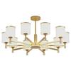Nordic LED Chandelier: Modern Gold Dustproof Lampshade for Living Room & Dining Area