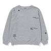 Bluetail Melange Gray Shoulder Slit Sweatshirt Aaa2ts08mg