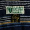 SUGAR CANE Toyo Enterprise Border Long Sleeve Cotton Shirt LARGE Blue Men's Used