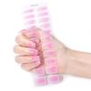 Gel Nail Stickers Full Cover Self Adhesive French Nail Strips Christmas Style Nail Wraps for DIY Manicure Home or Salon