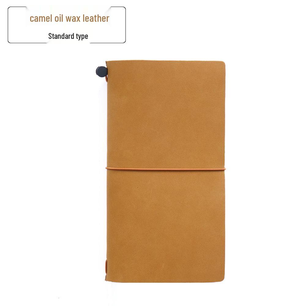 Vintage Cowhide Handmade Travel Journal - European Retro Notebook Diary