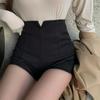 Women's Ultra High Waist Black A-line Summer Shorts - Casual, Loose, Thin, and Fashionable