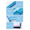 10pcs Blue/Pink/Black/White/Grey Mesh Zipper Pouch Double Layer File Pouch for A6 Paper  Home