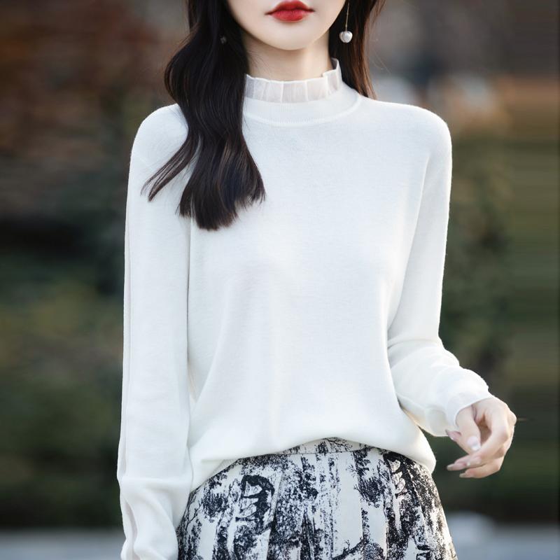 

Women Sweaters Crew Neck Solid Casual Pullover